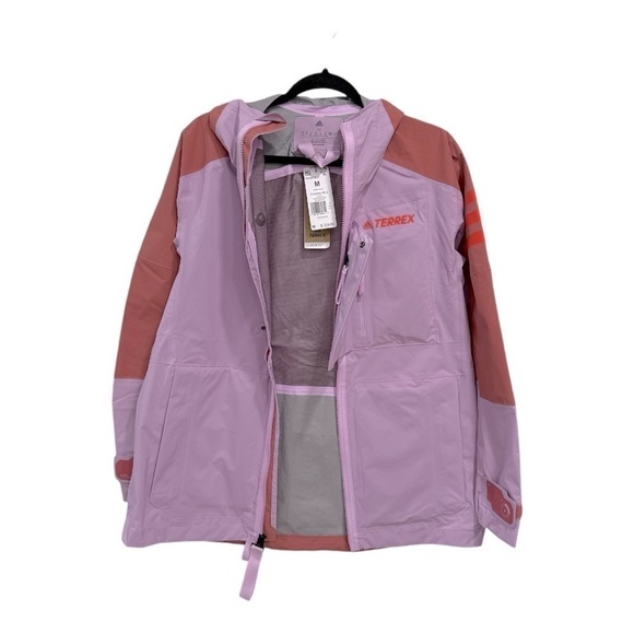 Adidas
Adidas Women's Terrex Xploric RAIN.RDY Mountain Jacket Blilil/Wonred Sz M - Picture 12 of 14